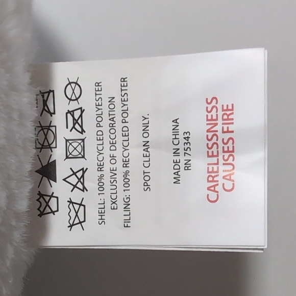 ❌SOLD❌Martha Stewart Pumpkin Spice Latte Large Decorative Faux Fur Ghost Pillow - Picture 7 of 7